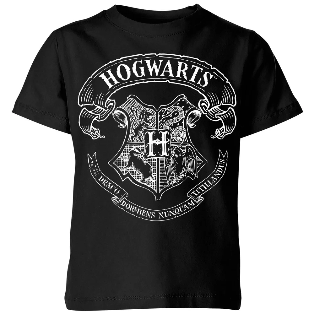 Harry Potter Hogwarts Crest Kinder T-Shirt - Schwarz - 3-4 Jahre Bild 1