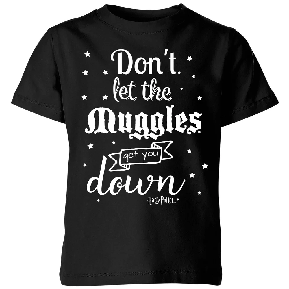 Harry Potter Don't Let The Muggles Get You Down Kinder T-Shirt - Schwarz - 3-4 Jahre Bild 1