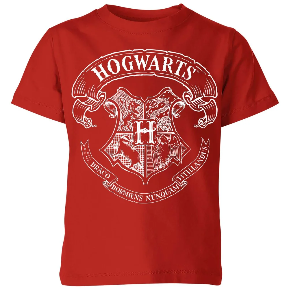 Harry Potter Hogwarts Crest Kinder T-Shirt - Rot - 3-4 Jahre Bild 1