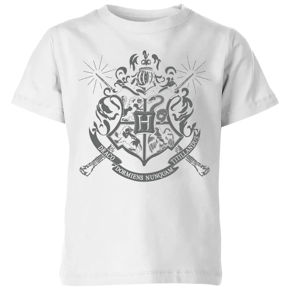 Harry Potter Hogwarts House Crest Kinder T-Shirt - Weiß - 3-4 Jahre Bild 1