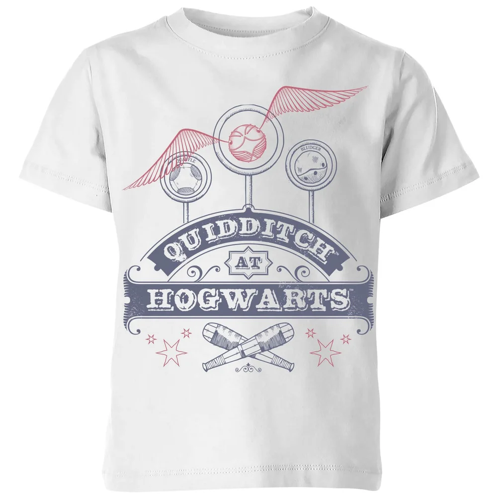 Harry Potter Quidditch At Hogwarts Kinder T-Shirt - Weiß - 3-4 Jahre Bild 1