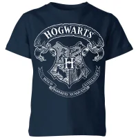 Harry Potter Hogwarts Crest Kinder T-Shirt - Navy Blau - undefined undefined