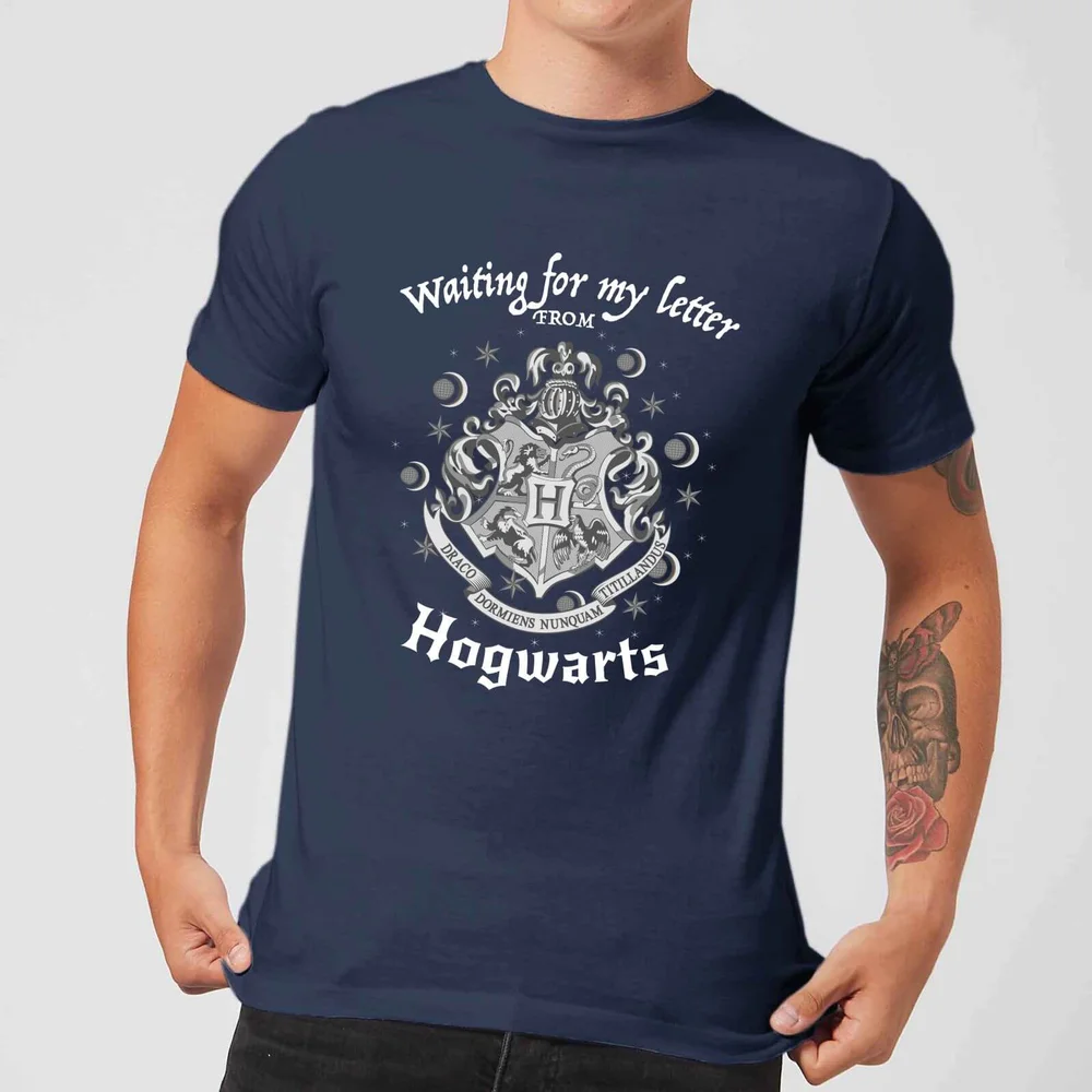 Harry Potter Waiting For My Letter From Hogwarts Herren T-Shirt - Navy Blau - S Bild 1