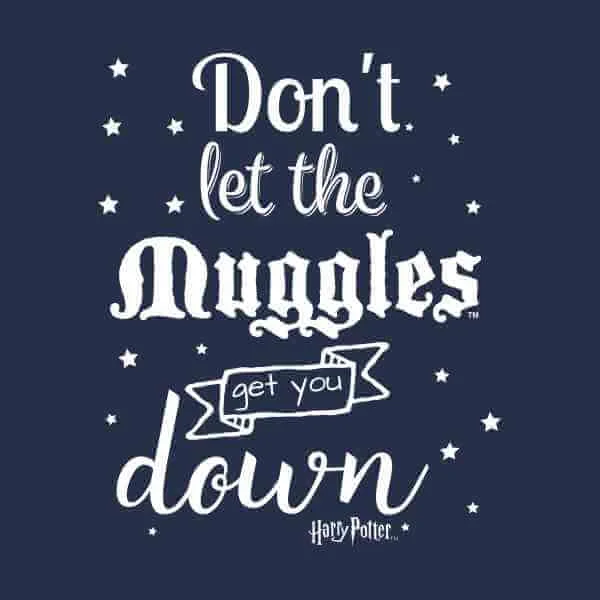 Harry Potter Don't Let The Muggles Get You Down Herren T-Shirt - Navy Blau
