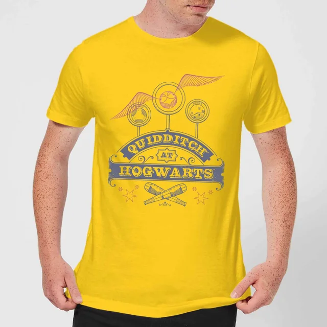 Harry Potter Quidditch At Hogwarts Herren T-Shirt - Gelb
