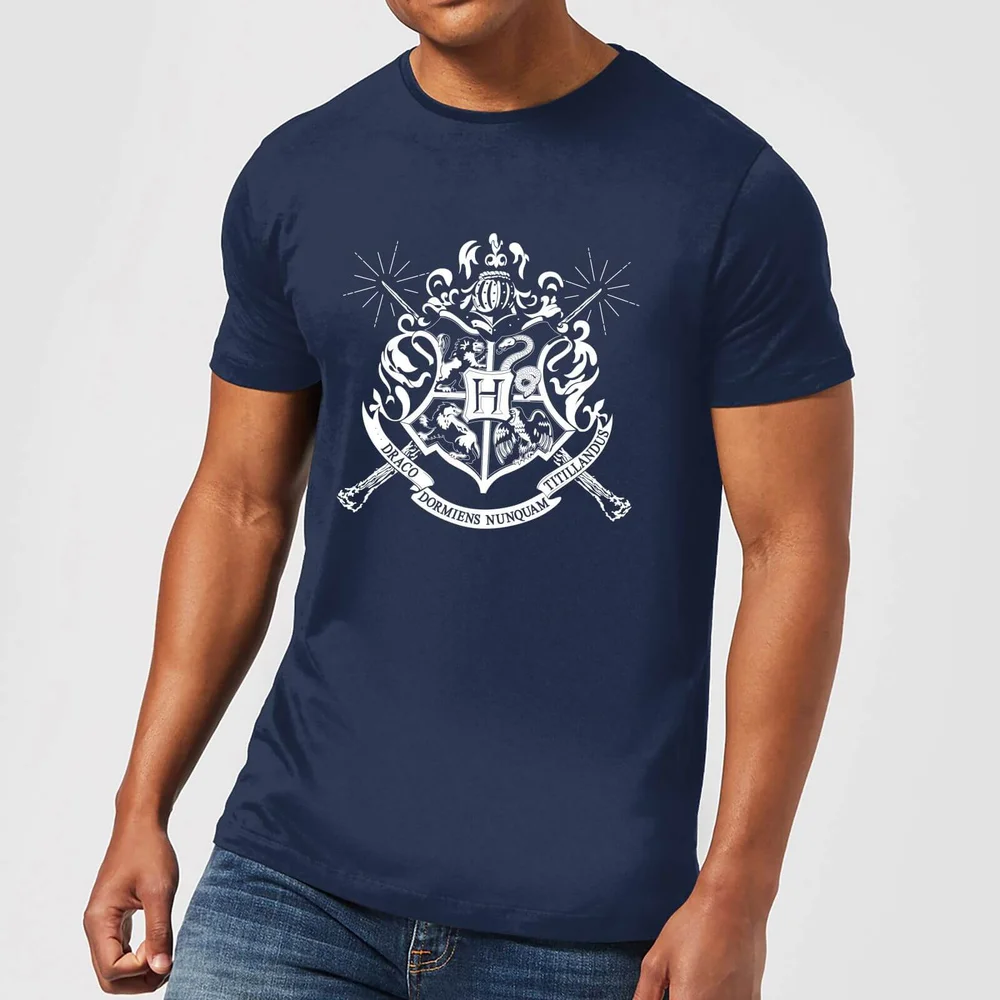 Harry Potter Hogwarts House Crest Herren T-Shirt - Navy Blau - S Bild 1