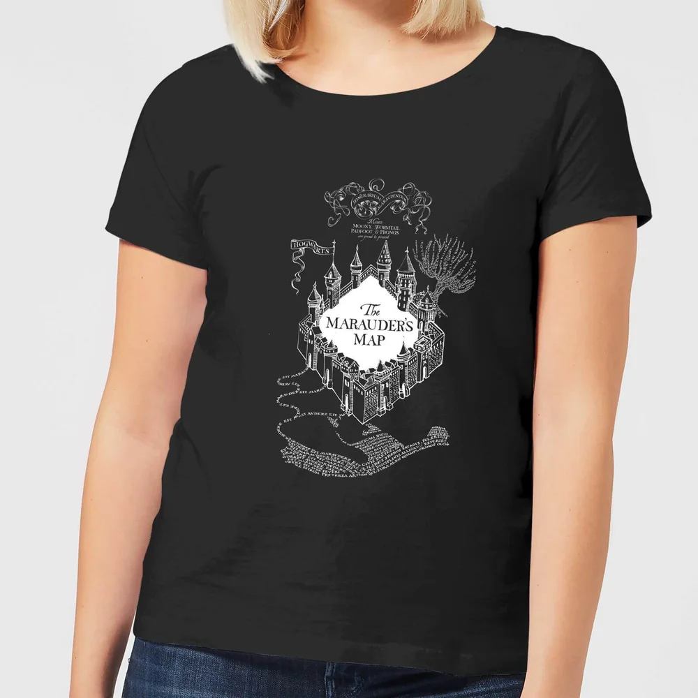 Harry Potter The Marauder's Map Damen T-Shirt - Schwarz - S Bild 1