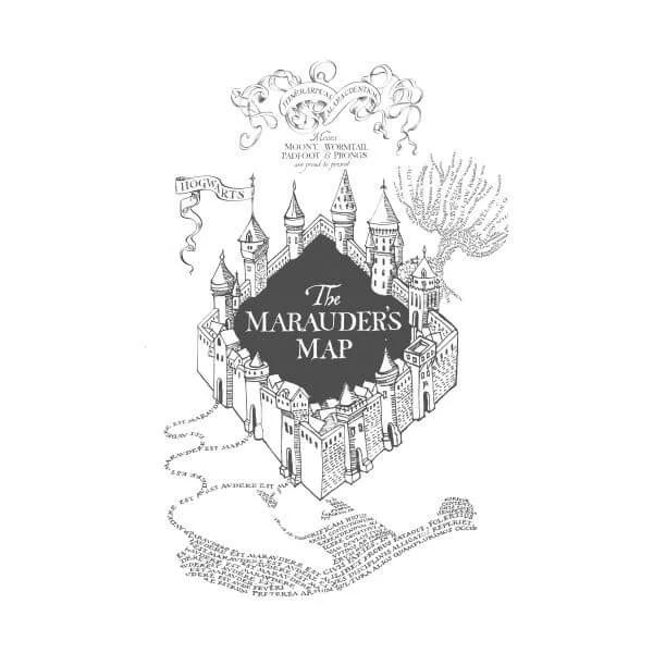 Harry Potter The Marauder's Map Damen T-Shirt - Weiß