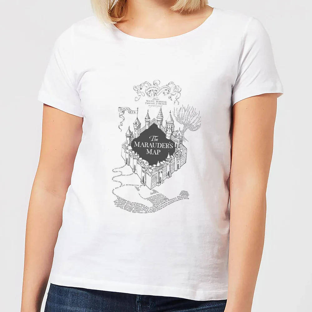 Harry Potter The Marauder's Map Damen T-Shirt - Weiß - S Bild 1