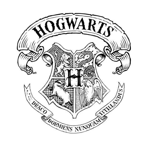 Harry Potter Hogwarts Crest Damen T-Shirt - Weiß