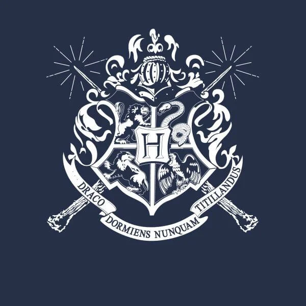 Harry Potter Hogwarts House Crest Damen T-Shirt - Navy Blau