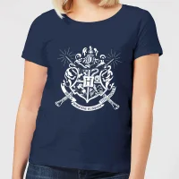 Harry Potter Hogwarts House Crest Damen T-Shirt - Navy Blau - undefined undefined