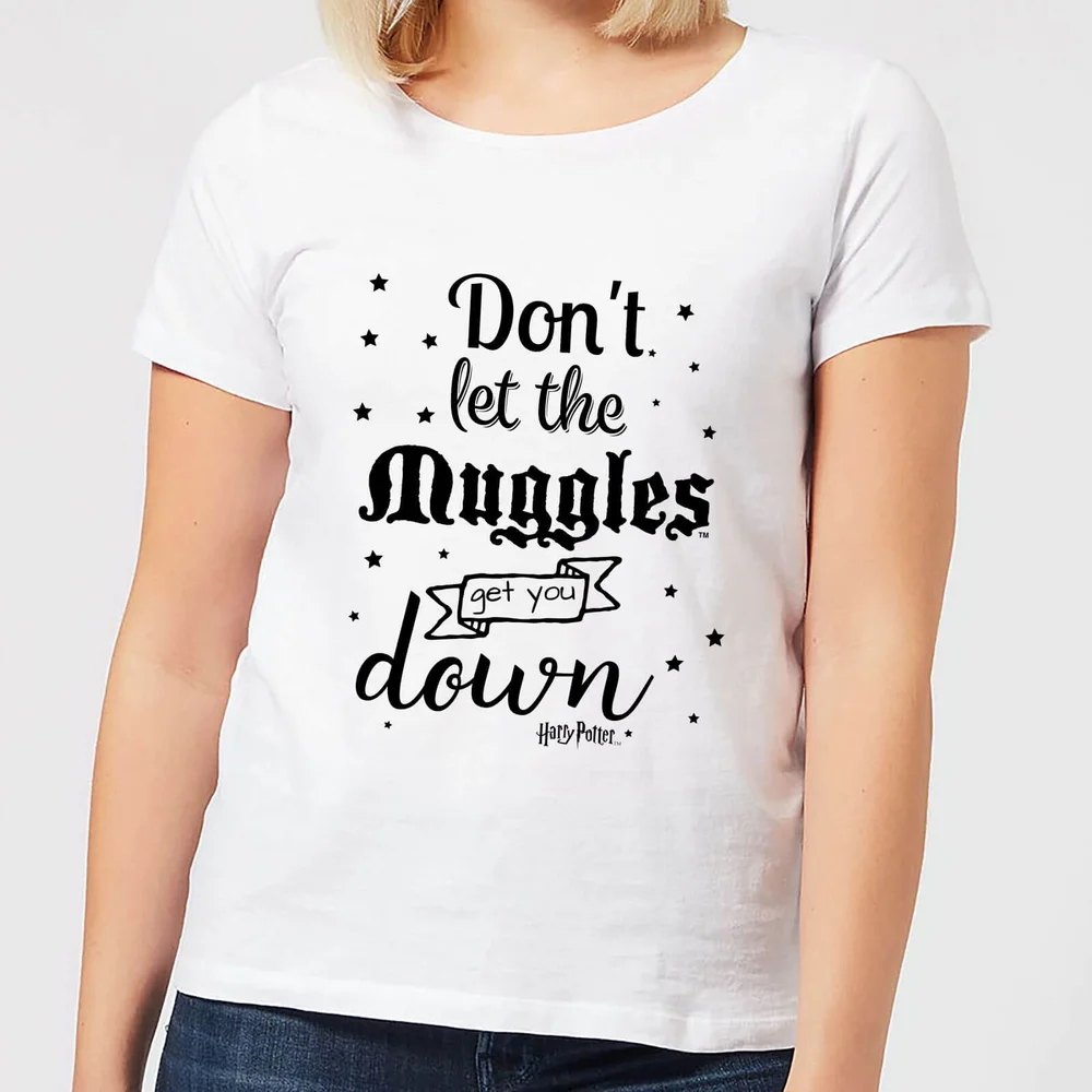 Harry Potter Don't Let The Muggles Get You Down Damen T-Shirt - Weiß - S Bild 1