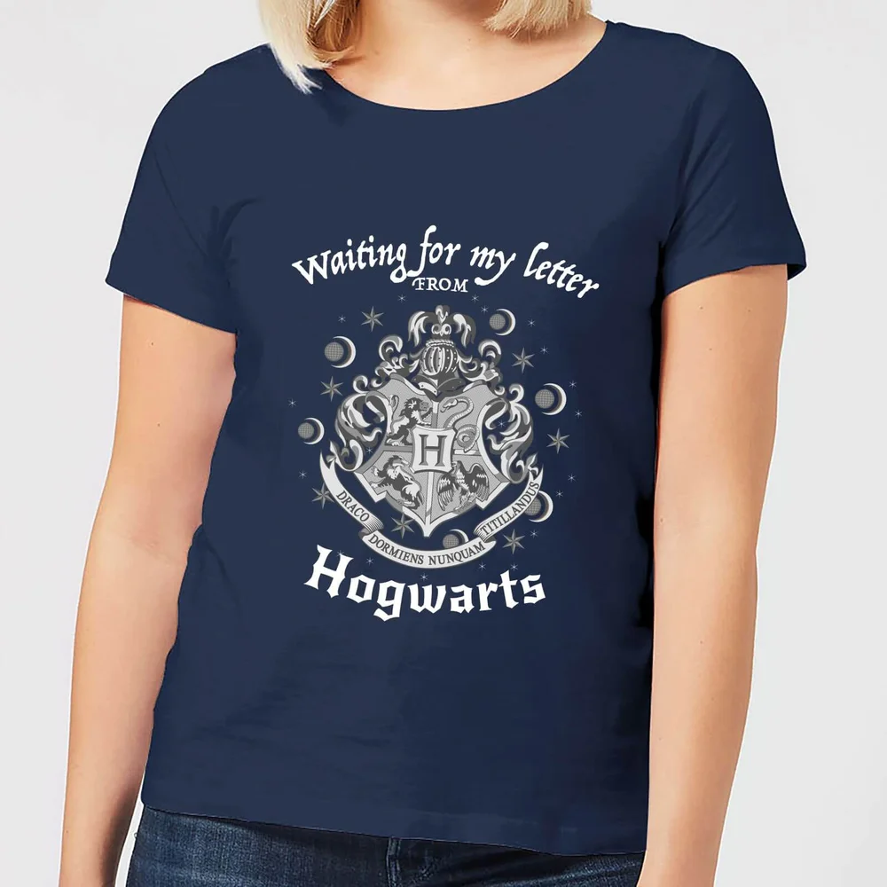Harry Potter Waiting For My Letter From Hogwarts Damen T-Shirt - Navy Blau - S Bild 1