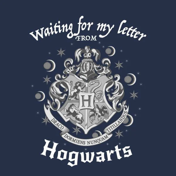 Harry Potter Waiting For My Letter From Hogwarts Damen T-Shirt - Navy Blau