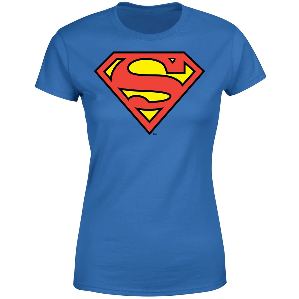 DC Originals Official Superman Shield Damen T-Shirt - Royal Blau - S Bild 1
