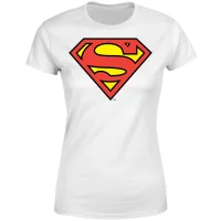 DC Originals Official Superman Shield Damen T-Shirt - Weiß