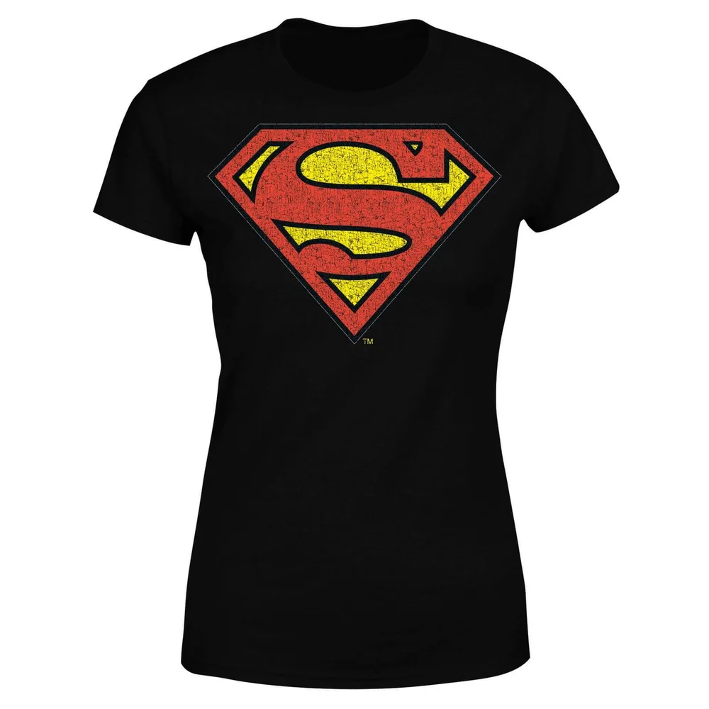 Originals Official Superman Crackle Logo Damen T-Shirt - Schwarz - S Bild 1