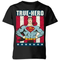 DC Originals Superman True Hero Kinder T-Shirt - Schwarz - undefined undefined