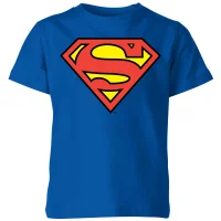 DC Originals Official Superman Shield Kinder T-Shirt - Royal Blau