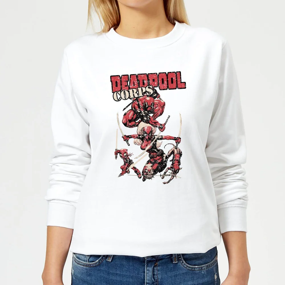 Marvel Deadpool Family Corps Damen Pullover - Weiß - S Bild 1