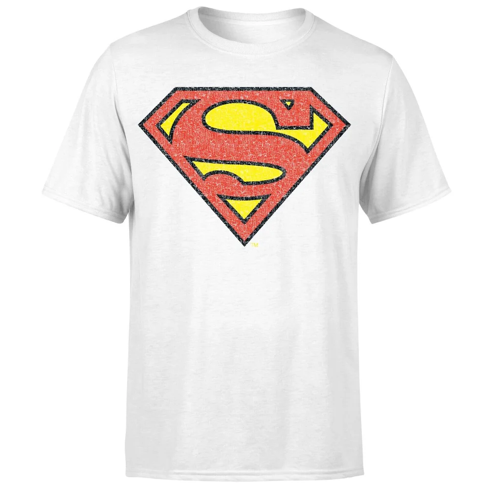 Originals Official Superman Crackle Logo Herren T-Shirt - Weiß - S Bild 1