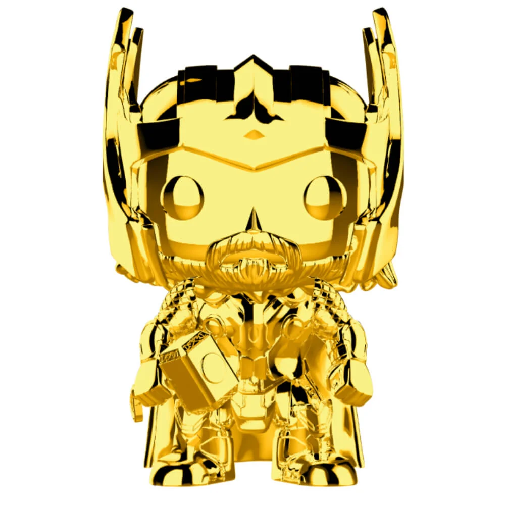 Marvel MS 10 Thor Gold Chrome Pop! Vinyl Figur Bild 1