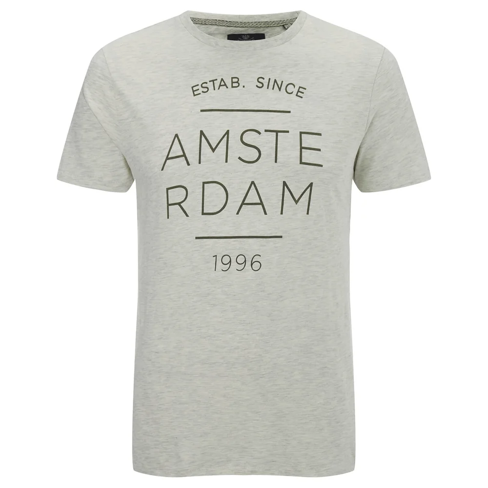 Threadbare Men's Amsterdam T-Shirt - Ecru Marl - S - Grau Bild 1