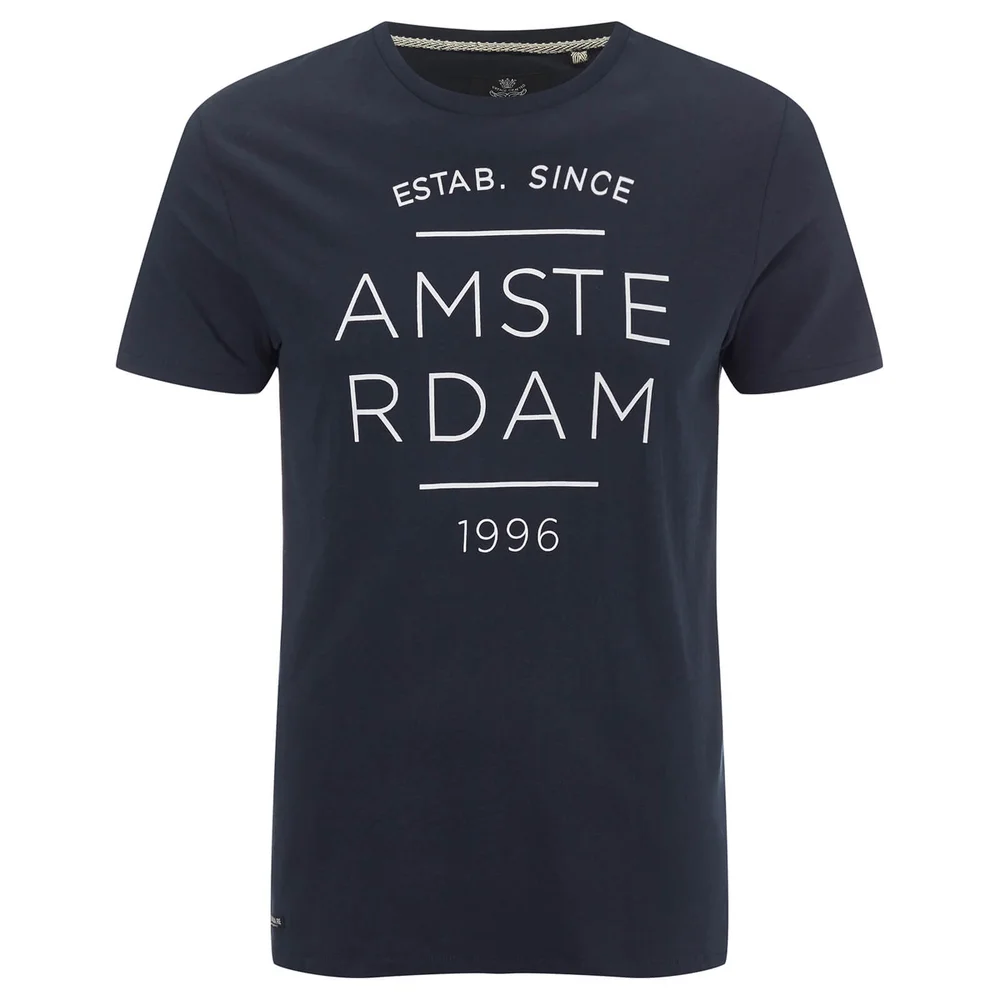 Threadbare Men's Amsterdam T-Shirt - Navy Marl - S - Marineblau Bild 1