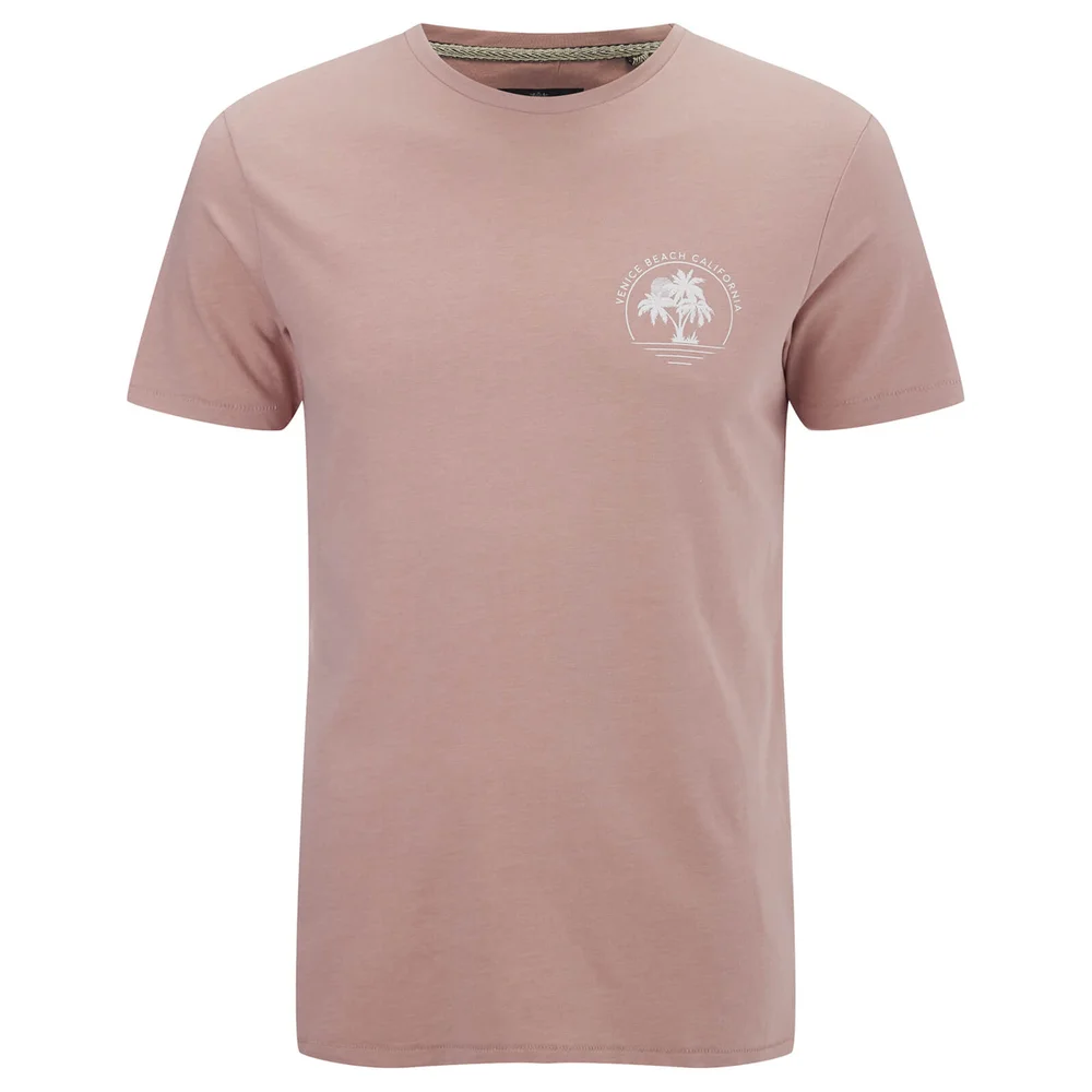 Threadbare Men's Venice Beach T-Shirt - Blush Pink Marl - S - Rosa Bild 1