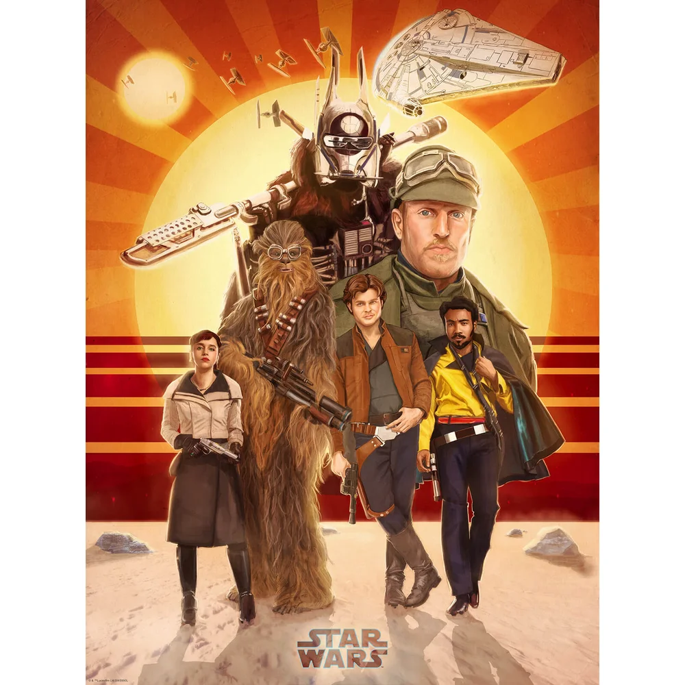 Star Wars Solo "Buckle Up" Zavvi UK Exklusiver Druck Von Teddy Wright IV (46 x 61 CM) Bild 1