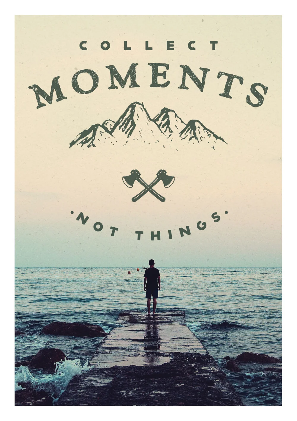 Collect Moments, Not Things A3 Print Art Print Bild 1