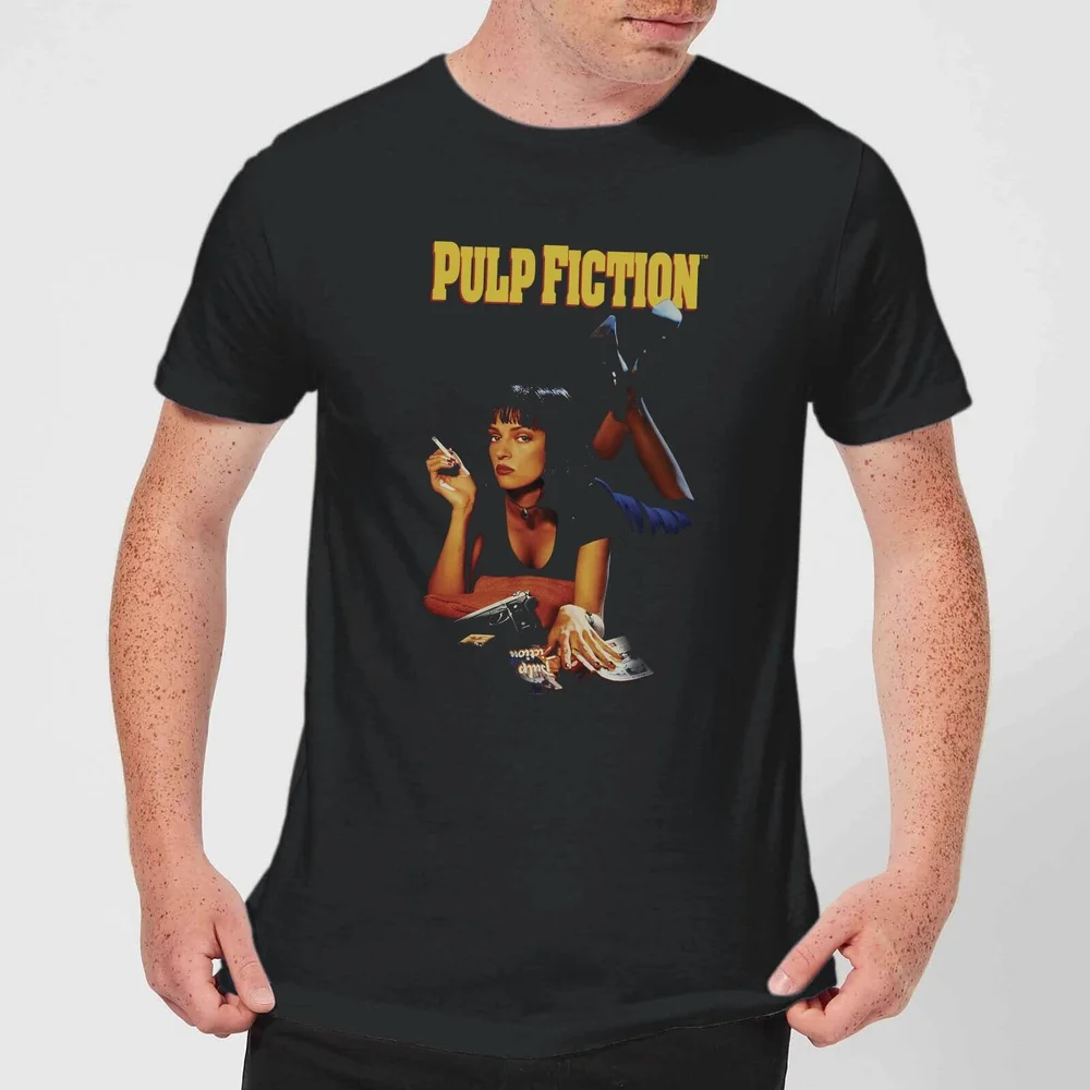 Pulp Fiction Poster Herren T-Shirt - Schwarz - S - Schwarz Bild 1