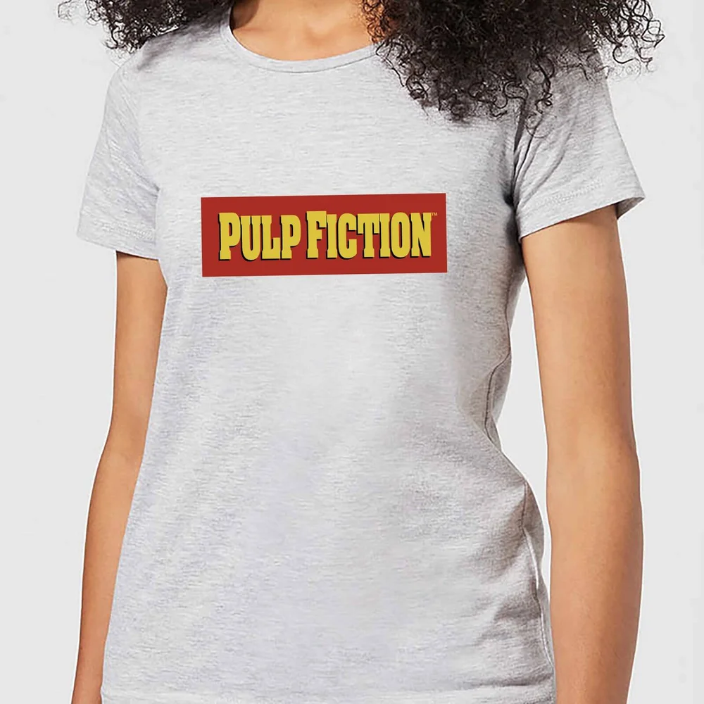 Pulp Fiction Logo Damen T-Shirt - Grau - S Bild 1