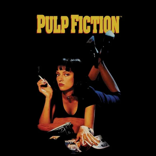 Pulp Fiction Poster Damen T-Shirt - Schwarz