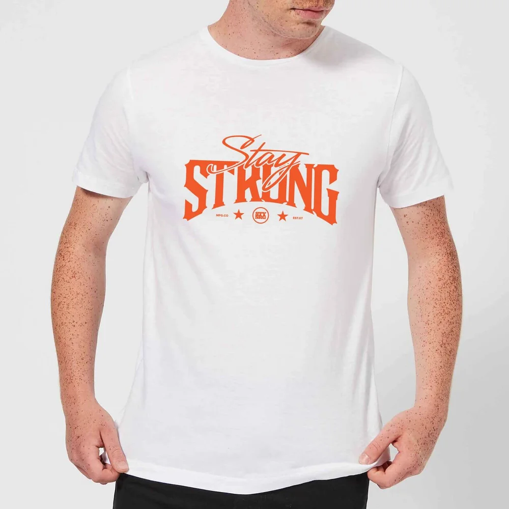 Stay Strong Logo Men's T-Shirt - White - 5XL Bild 1