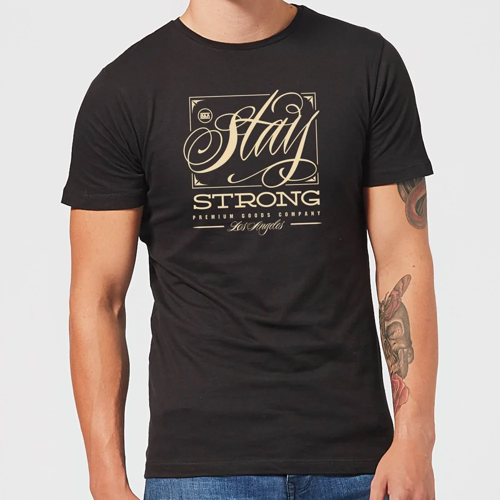 Stay Strong Deming Men's T-Shirt - Black - 3XL Bild 1