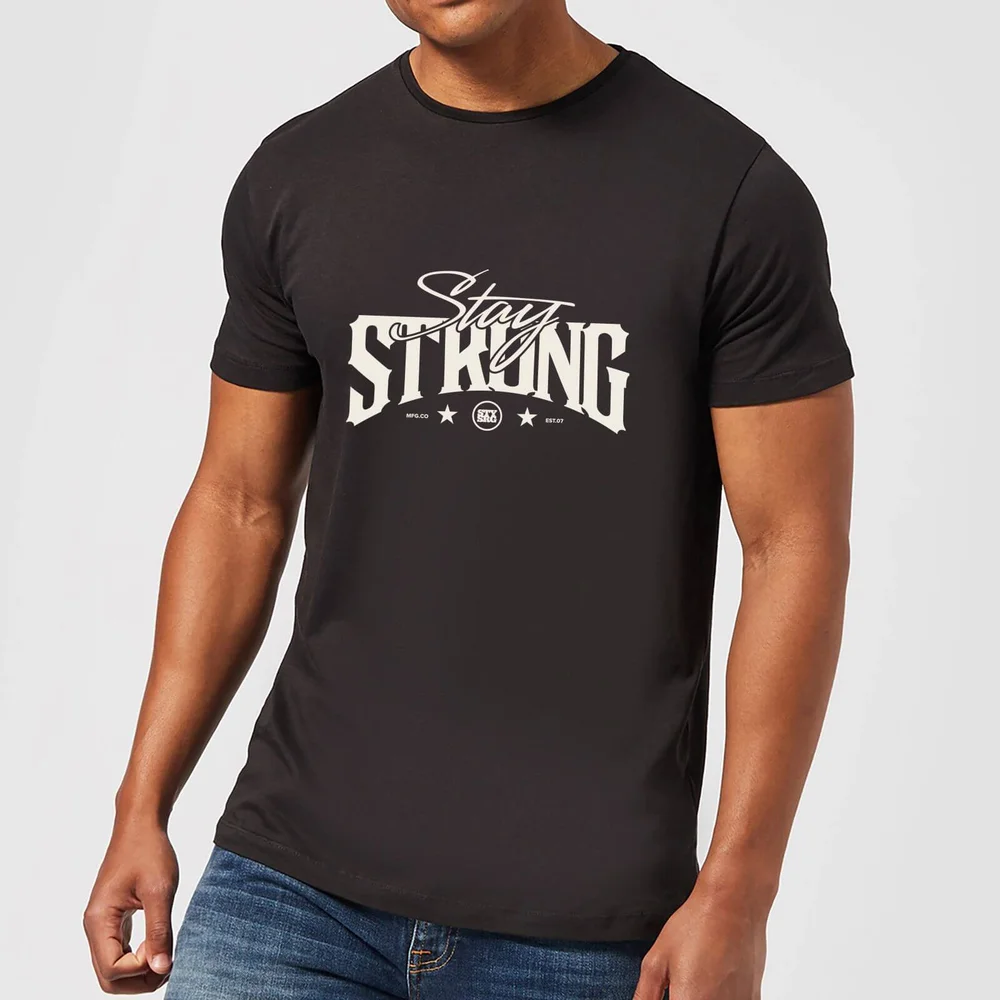Stay Strong Logo Men's T-Shirt - Black - 3XL Bild 1