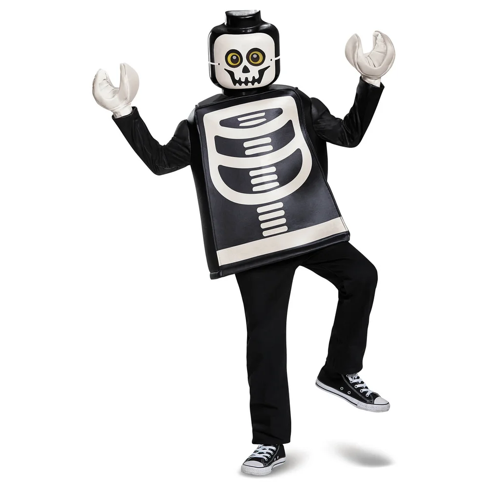 LEGO Iconic Kids Skeleton Classic Halloween Fancy Dress - Black - S/4-6 Years - Schwarz Bild 1