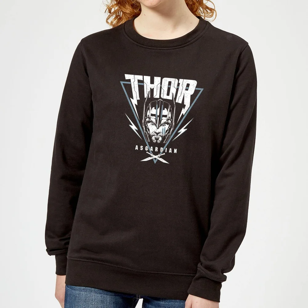 Marvel Thor Ragnarok Asgardian Triangle Damen Pullover - Schwarz - S Bild 1