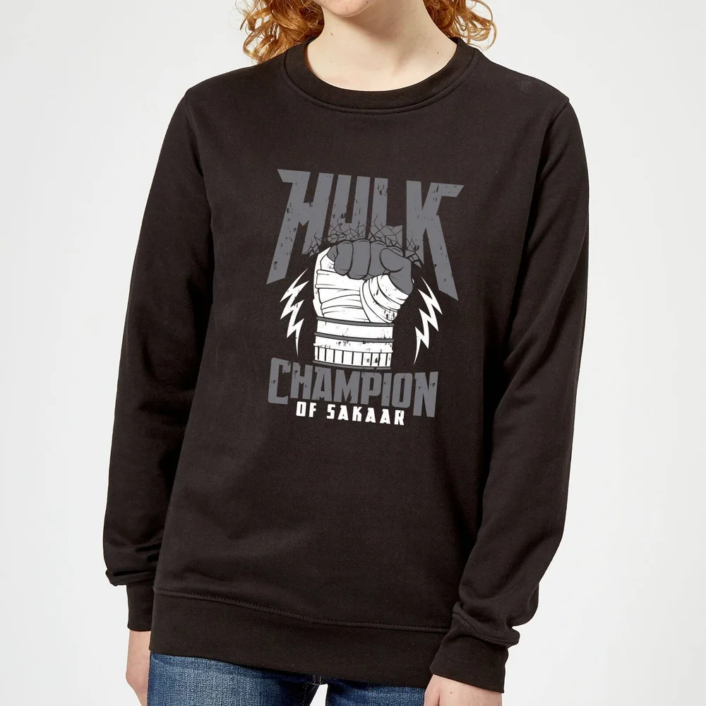 Marvel Thor Ragnarok Hulk Champion Damen Pullover - Schwarz - S Bild 1