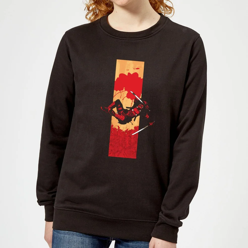 Marvel Deadpool Blood Strip Damen Pullover - Schwarz - S Bild 1
