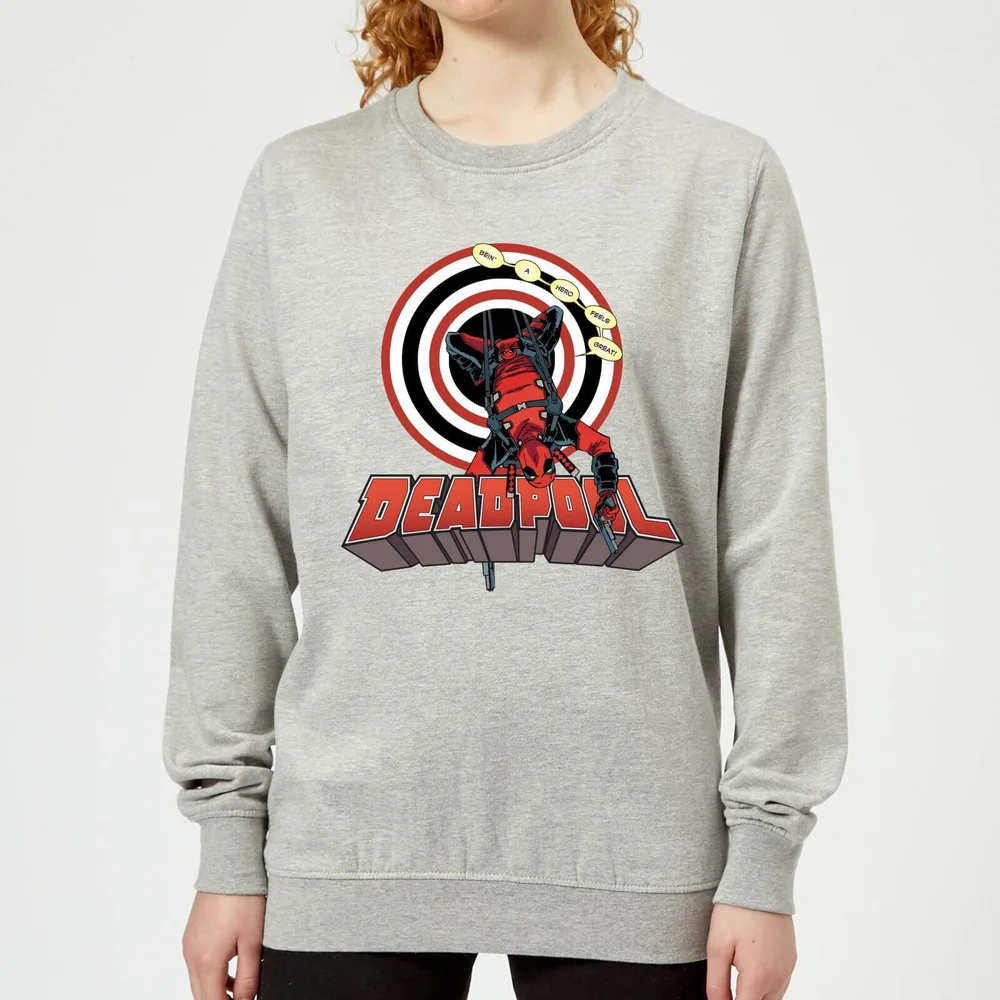 Marvel Deadpool Upside Down Damen Pullover - Grau - 3XL - Grau Bild 1