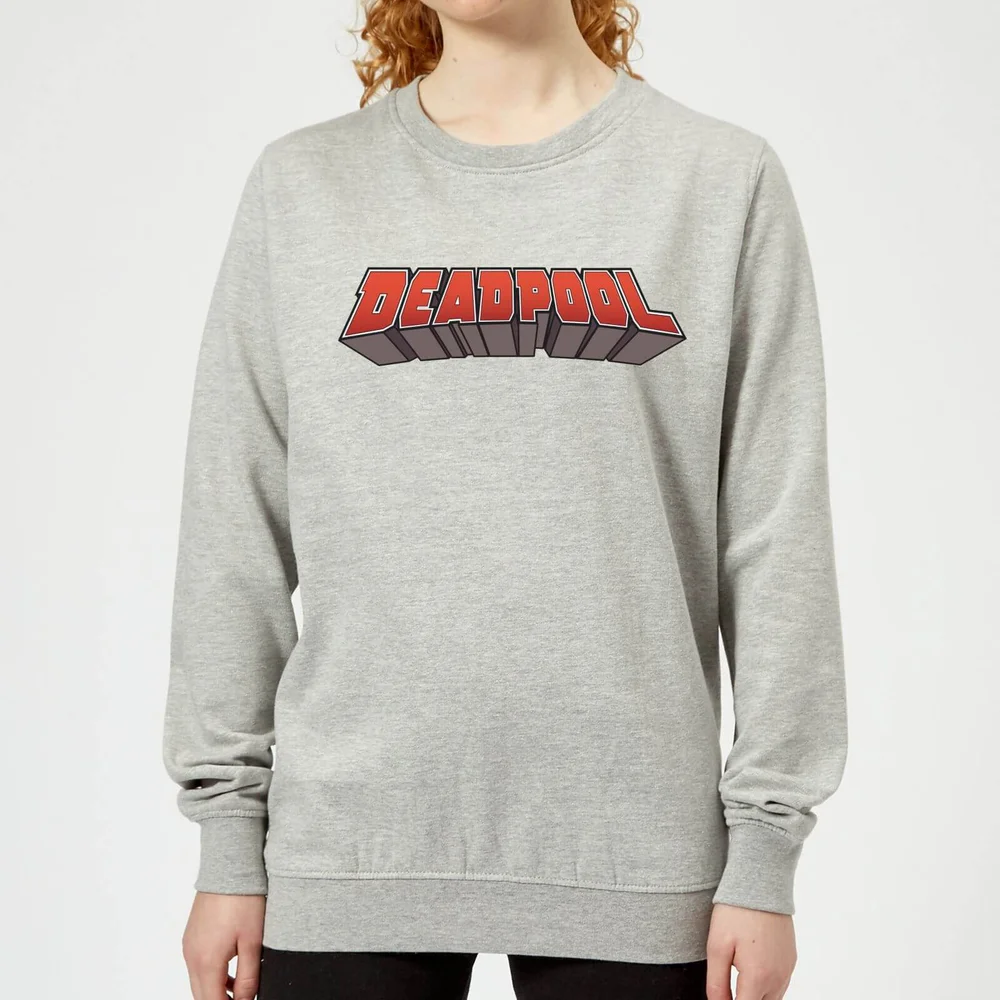 Marvel Deadpool Logo Damen Pullover - Grau - 3XL - Grau Bild 1