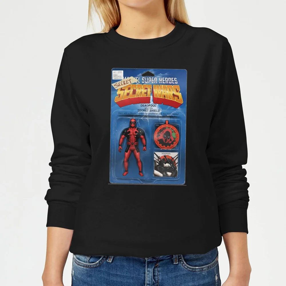 Marvel Deadpool Secret Wars Action Figure Damen Pullover - Schwarz - S Bild 1