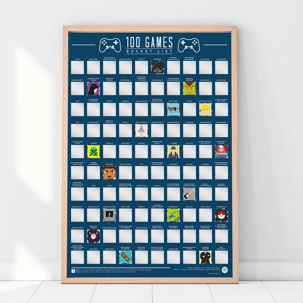 100 Spiele Bucket List Poster Bild 1