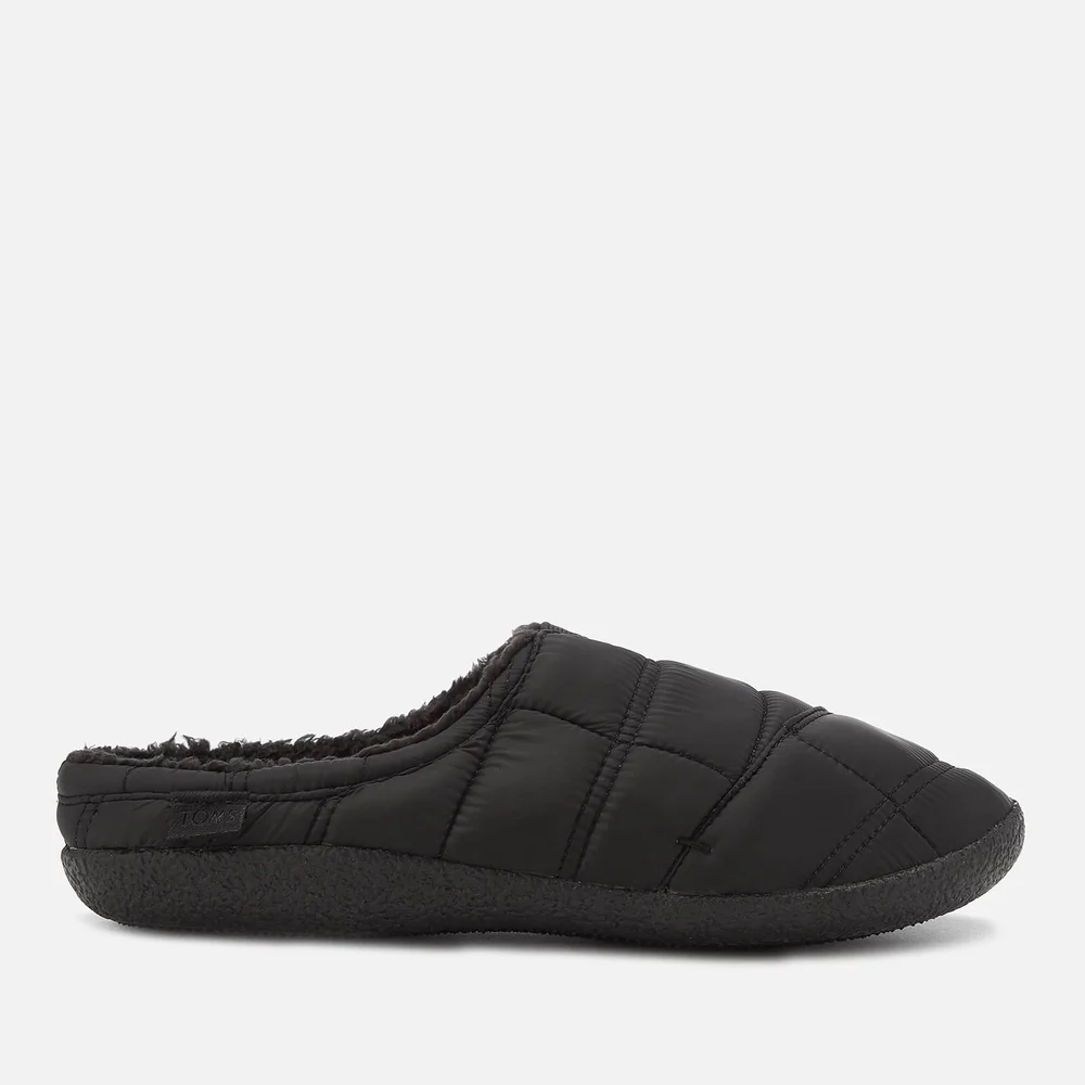 TOMS Men's Berkeley Quilted Slippers - Black - UK 7 - Schwarz Bild 1