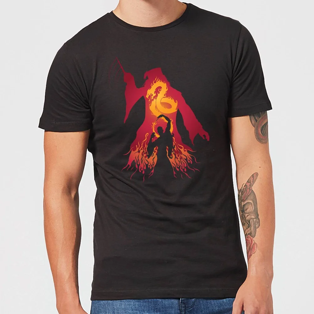 Harry Potter Dumbledore Silhouette Herren T-Shirt - Schwarz - S - Schwarz Bild 1