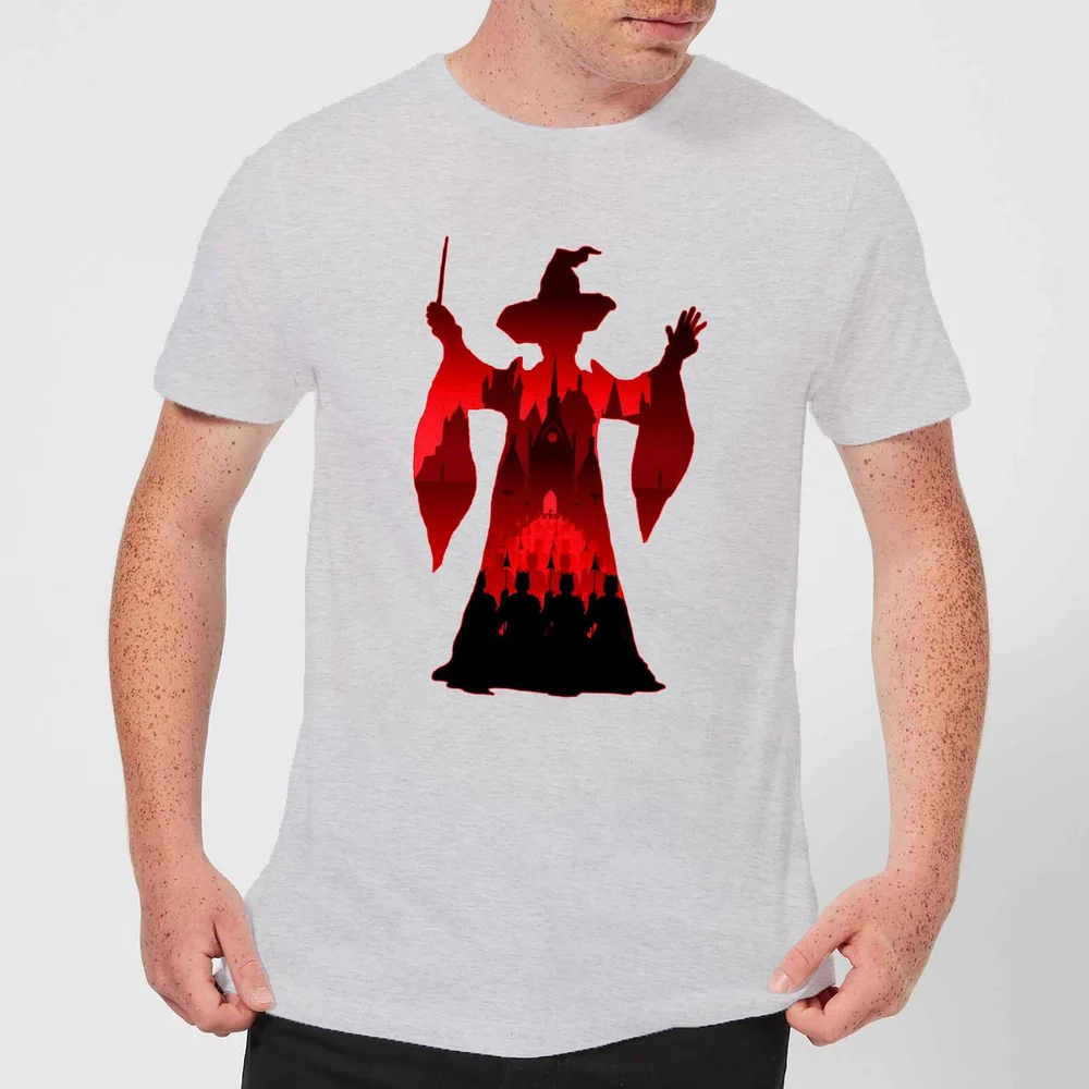 Harry Potter Minerva McGonagall Silhouette Herren T-Shirt - Grau - S - Grau Bild 1