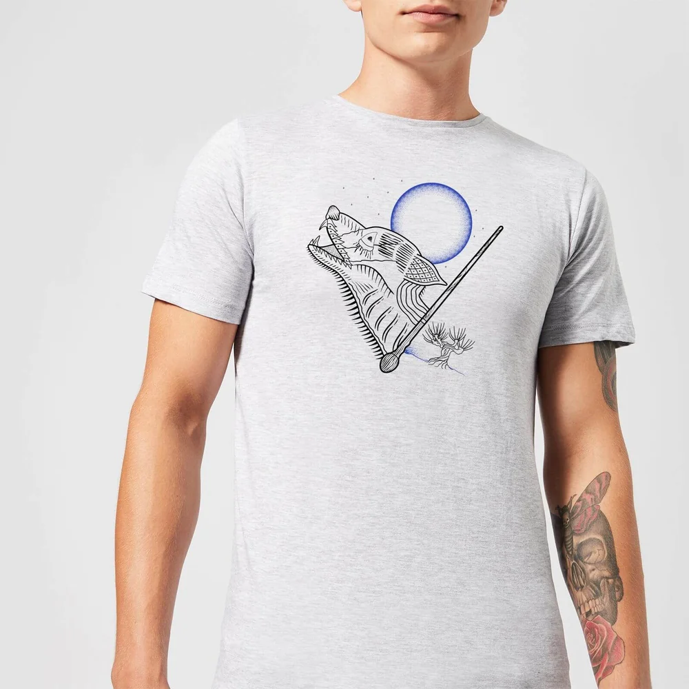 Harry Potter Werwolf Line Art Herren T-Shirt - Grau - S - Grau Bild 1